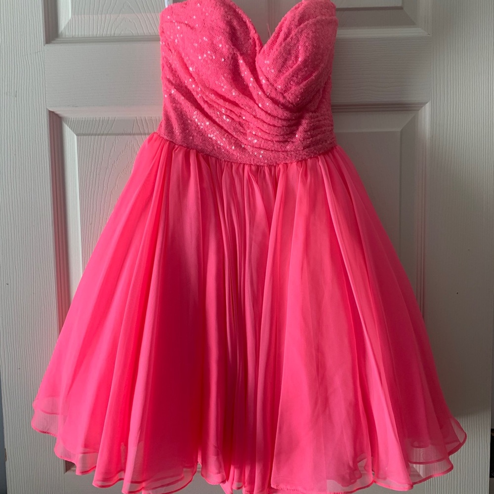 Sherri Hill HOT PINK Cocktail Dress